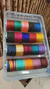 Trending Gold Drop Glass Bangles Combo Box Best Wholesale Shop In Surat
